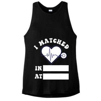 I Matched Future Doctor Physician Residency Match Day Ladies PosiCharge Tri-Blend Wicking Tank