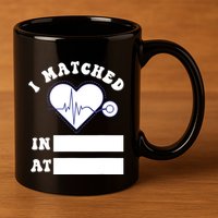 I Matched Future Doctor Physician Residency Match Day 11oz C Handle Ceramic Mug