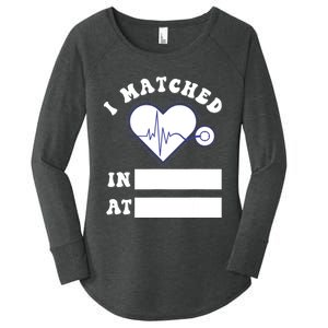 I Matched Future Doctor Physician Residency Match Day Women's Perfect Tri Tunic Long Sleeve Shirt