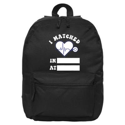 I Matched Future Doctor Physician Residency Match Day 16 in Basic Backpack