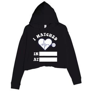 I Matched Future Doctor Physician Residency Match Day Crop Fleece Hoodie