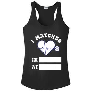 I Matched Future Doctor Physician Residency Match Day Ladies PosiCharge Competitor Racerback Tank