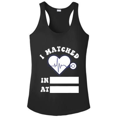 I Matched Future Doctor Physician Residency Match Day Ladies PosiCharge Competitor Racerback Tank