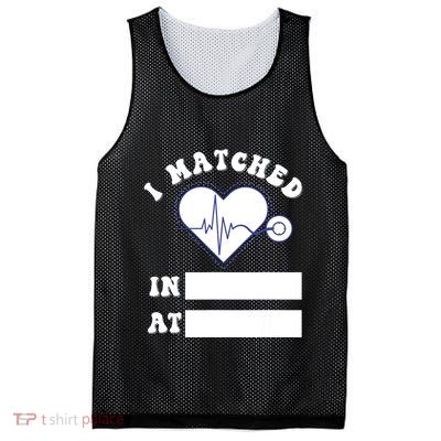 I Matched Future Doctor Physician Residency Match Day Mesh Reversible Basketball Jersey Tank