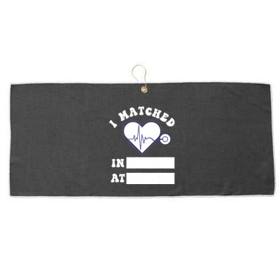 I Matched Future Doctor Physician Residency Match Day Large Microfiber Waffle Golf Towel