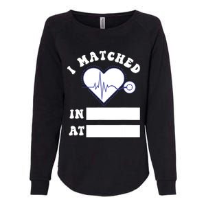 I Matched Future Doctor Physician Residency Match Day Womens California Wash Sweatshirt