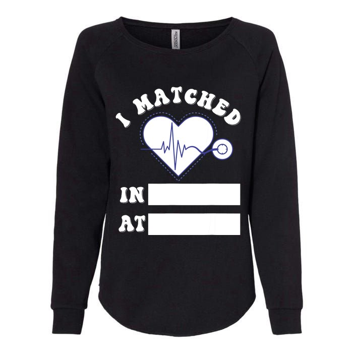 I Matched Future Doctor Physician Residency Match Day Womens California Wash Sweatshirt