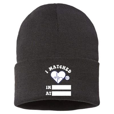 I Matched Future Doctor Physician Residency Match Day Sustainable Knit Beanie