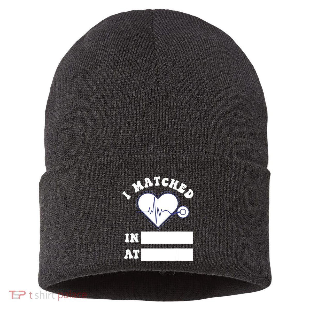 I Matched Future Doctor Physician Residency Match Day Sustainable Knit Beanie