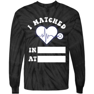 I Matched Future Doctor Physician Residency Match Day Tie-Dye Long Sleeve Shirt