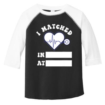 I Matched Future Doctor Physician Residency Match Day Toddler Fine Jersey T-Shirt