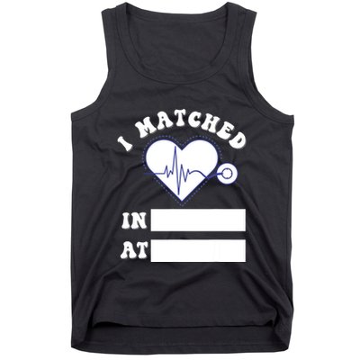 I Matched Future Doctor Physician Residency Match Day Tank Top