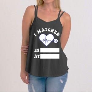 I Matched Future Doctor Physician Residency Match Day Women's Strappy Tank