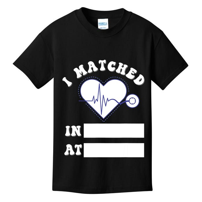 I Matched Future Doctor Physician Residency Match Day Kids T-Shirt