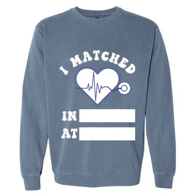 I Matched Future Doctor Physician Residency Match Day Garment-Dyed Sweatshirt