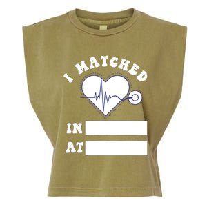 I Matched Future Doctor Physician Residency Match Day Garment-Dyed Women's Muscle Tee