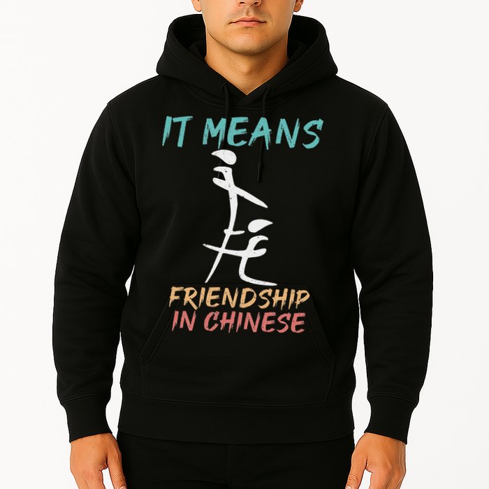 It Means Friendship In Chinese Funny Sarcasm Hoodie