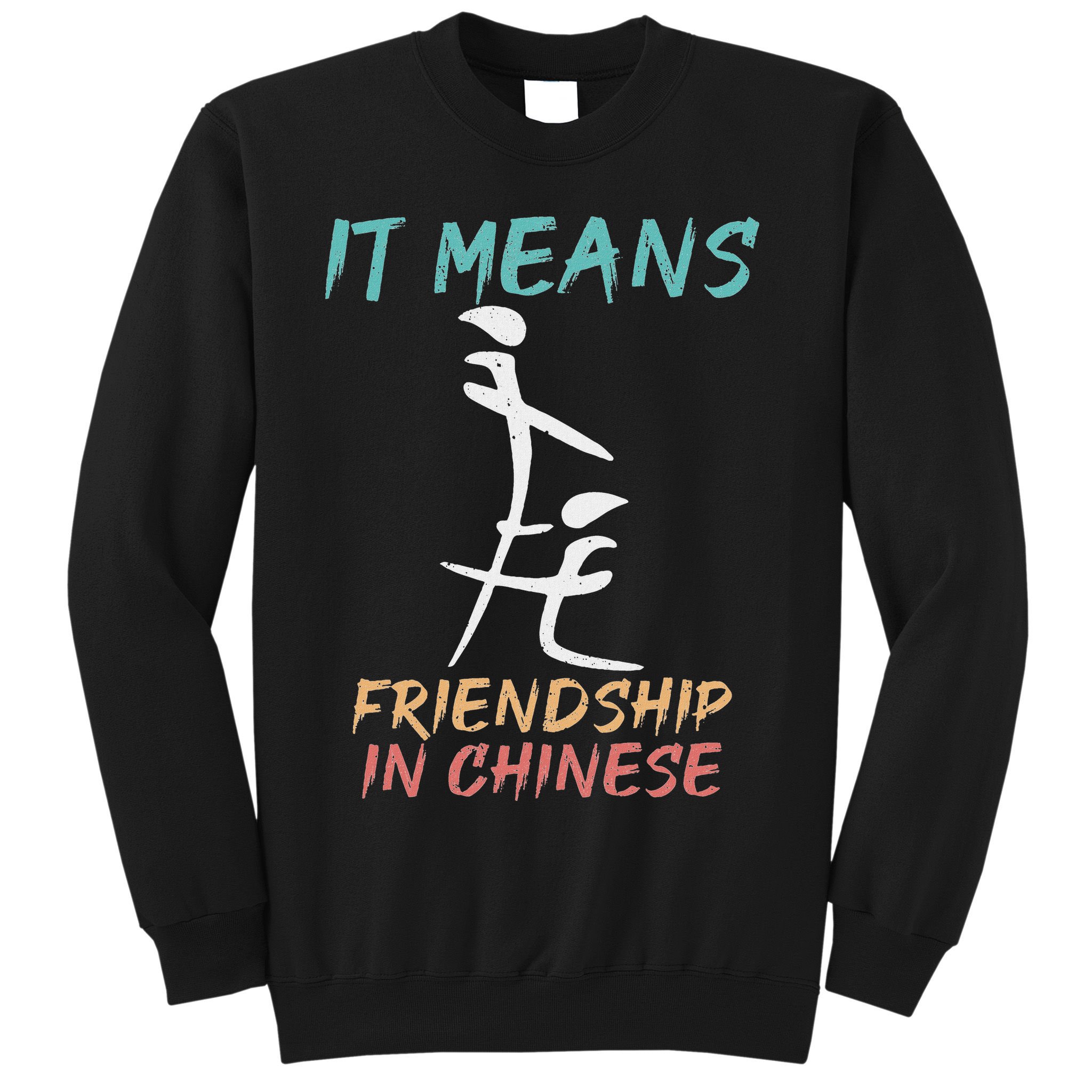 It Means Friendship In Chinese Funny Sarcasm Sweatshirt