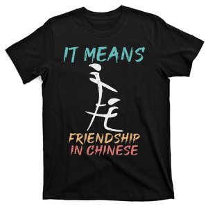 It Means Friendship In Chinese Funny Sarcasm T-Shirt