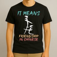 It Means Friendship In Chinese Funny Sarcasm T-Shirt