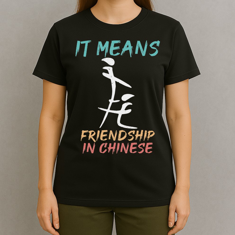 It Means Friendship In Chinese Funny Sarcasm T-Shirt
