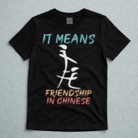 It Means Friendship In Chinese Funny Sarcasm T-Shirt