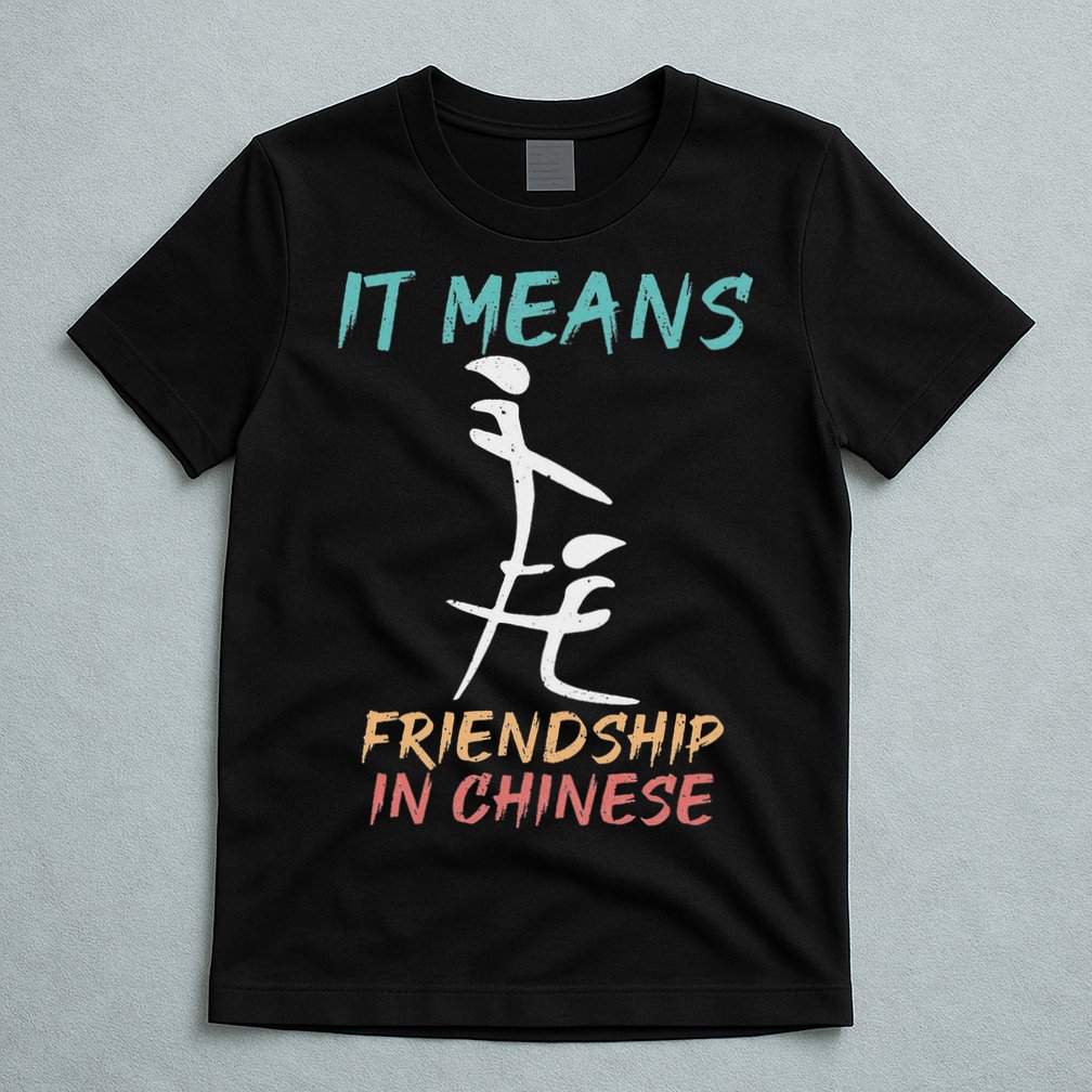 It Means Friendship In Chinese Funny Sarcasm T-Shirt