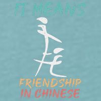 It Means Friendship In Chinese Funny Sarcasm Sueded Cloud Jersey T-Shirt