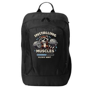 Installing Muscles Gym Workout Fitness Weightlifting Raccoon City Backpack