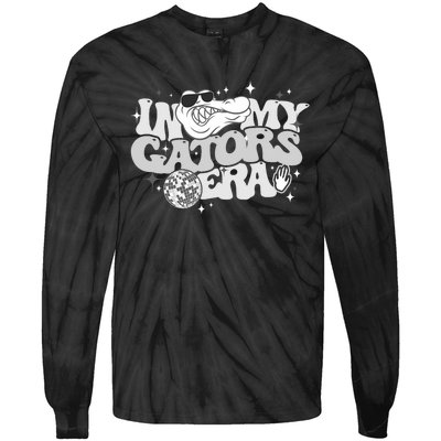 In My Gators Era Back To School Mascot Spirit Squad Florida Tie-Dye Long Sleeve Shirt