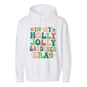 In My Gardener Era Christmas Party Season Pjm Occupation Cute Gift Garment-Dyed Fleece Hoodie