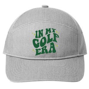 In My Golf Era Funny Golf Gift 7-Panel Snapback Hat