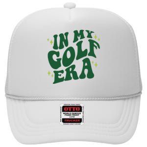 In My Golf Era Funny Golf Gift High Crown Mesh Back Trucker Hat