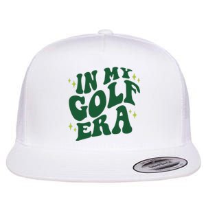 In My Golf Era Funny Golf Gift Flat Bill Trucker Hat