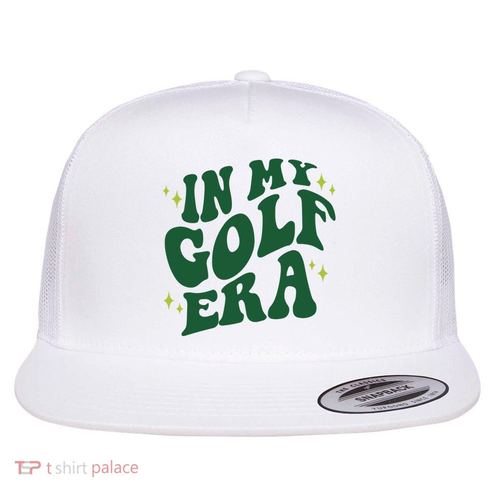 In My Golf Era Funny Golf Gift Flatbill Hat