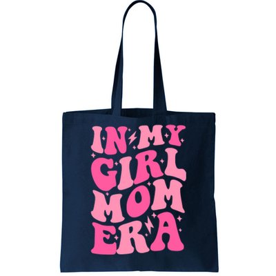 In My Girl Mom Era Trendy Mom Of Girl Retro Girl Mama Back Tote Bag