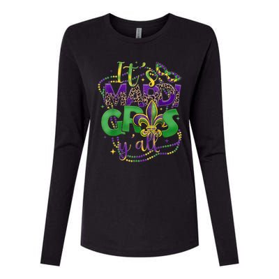 Its Mardi Gras Yall Mardi Gras Womens Cotton Relaxed Long Sleeve T-Shirt