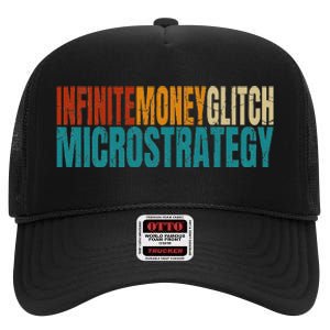 Infinite Money Glitch Microstrategy Bitcoin High Crown Mesh Back Trucker Hat