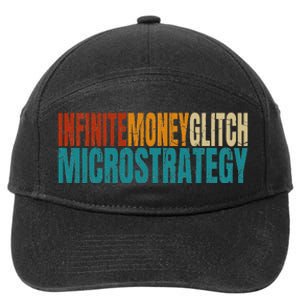 Infinite Money Glitch Microstrategy Bitcoin 7-Panel Snapback Hat