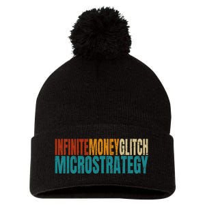 Infinite Money Glitch Microstrategy Bitcoin Pom Pom 12in Knit Beanie