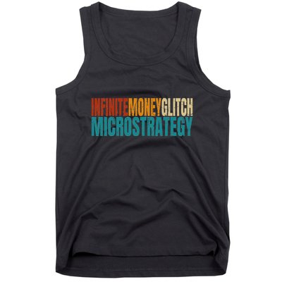 Infinite Money Glitch Microstrategy Bitcoin Tank Top