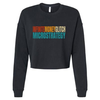 Infinite Money Glitch Microstrategy Bitcoin Cropped Pullover Crew
