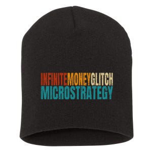 Infinite Money Glitch Microstrategy Bitcoin Short Acrylic Beanie