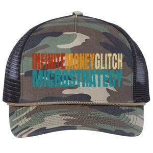 Infinite Money Glitch Microstrategy Bitcoin Retro Rope Trucker Hat Cap