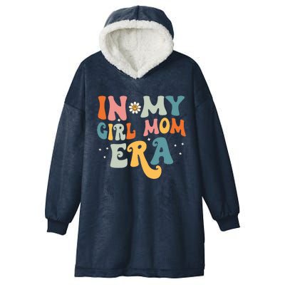 In My Girl Mom Era Groovy Vintage Hooded Wearable Blanket