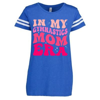 In My Gymnastics Mom Era Groovy Retro Funny Gymnastics Mom Cute Gift Enza Ladies Jersey Football T-Shirt