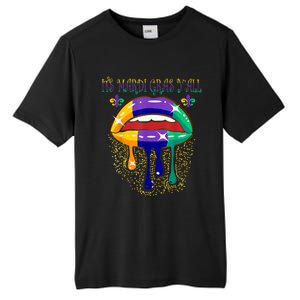 Its Mardi Gras Yall Lips Carnival Parade Masquerade Party Cute Gift Tall Fusion ChromaSoft Performance T-Shirt