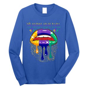 Its Mardi Gras Yall Lips Carnival Parade Masquerade Party Cute Gift Long Sleeve Shirt