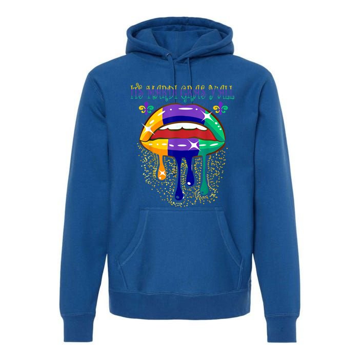 Its Mardi Gras Yall Lips Carnival Parade Masquerade Party Cute Gift Premium Hoodie