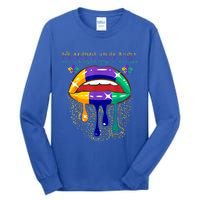 Its Mardi Gras Yall Lips Carnival Parade Masquerade Party Cute Gift Tall Long Sleeve T-Shirt